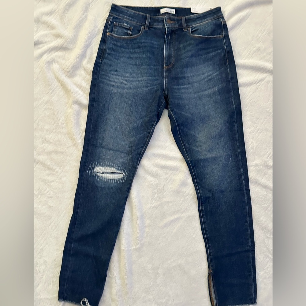 Classic LOFT Blue Distressed Women Jeans